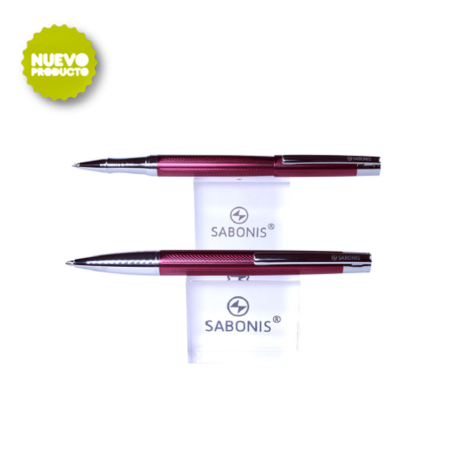 JUEGO DE BOLÍGRAFO + ROLLER.Su diseño es la combinación del buen hacer lujo y personalidad. Ideal para las grandes ocasiones y el momento exacto para ser utilizada. Calidad garantizada.Precio por juego, incluye estuche.Color: Rosa.Tinta: Negra.