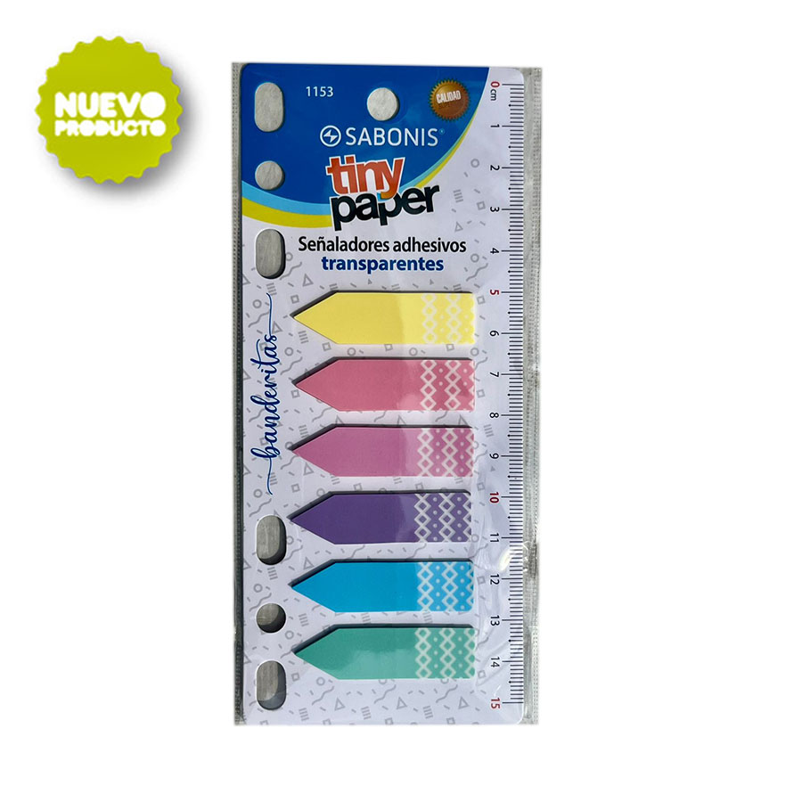 Señaladores Adhesivos 6&nbsp;Colores Pastel C/ 120 Unidades.