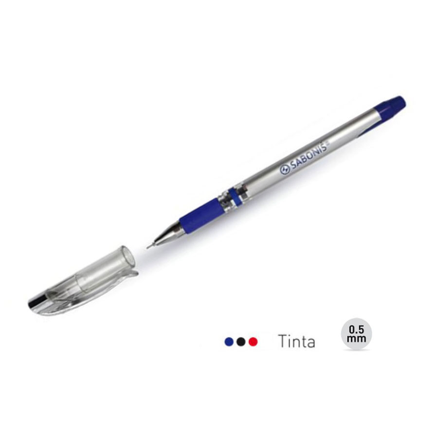 Gel Office Line 0.5 mm.Tinta gel que garantiza el flujoconstante de tinta, sin borrones ni goteos. Secado rápido y escritura suave. Grip de goma antideslizante.Caja c/ 12 piezas por color.Tinta: Negro, azul y rojo.