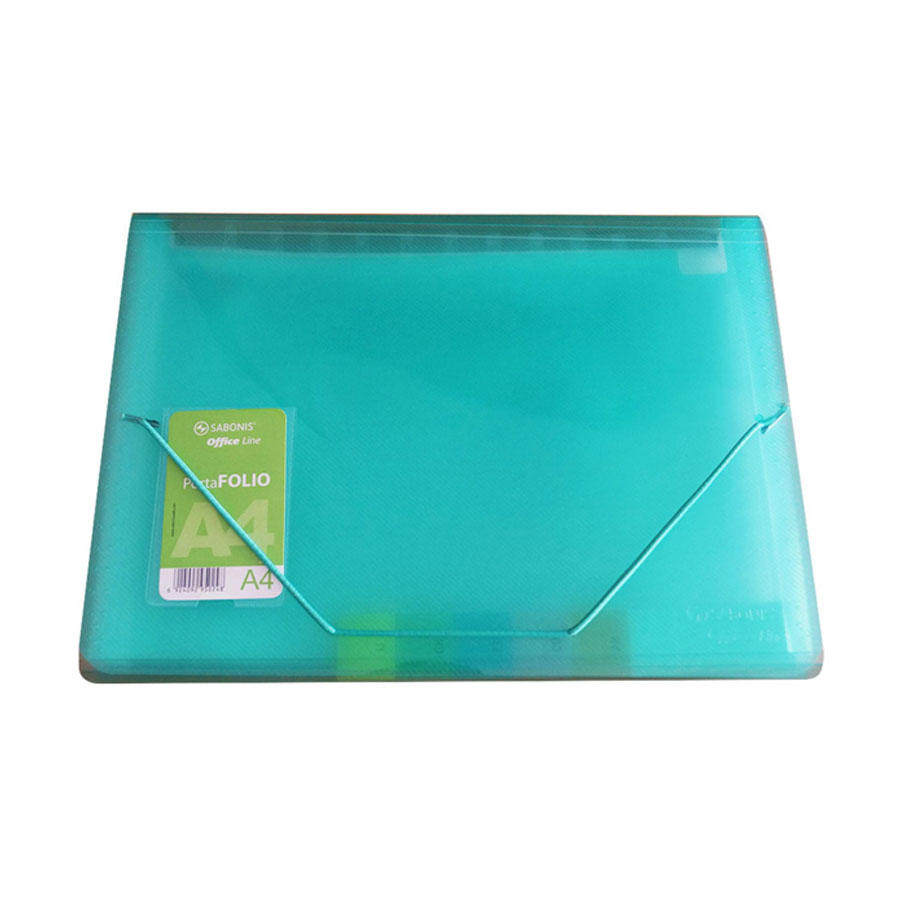 PORTADOCUMENTOS PLÁSTICO T/ CARTA C/12 SEPARACIONES Y AGUJETAS LATERALES.Color: Rojo, morado, azul, negro y verde.&nbsp;