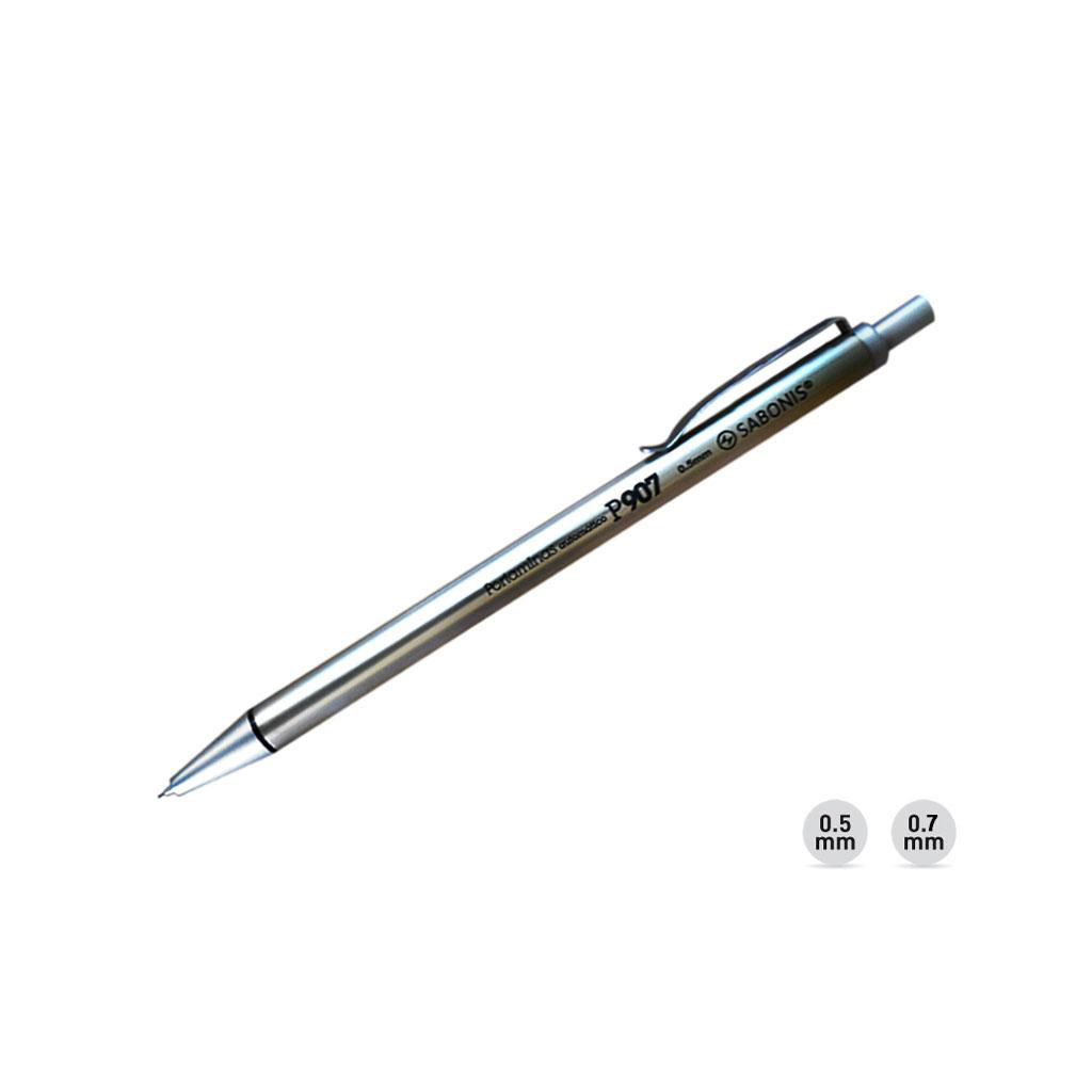 Portaminas metálico de&nbsp;0.5 mm y 0.7 mm.Su elegancia no está peleada con su eficacia, ideal para trabajos escolares y de oficina.&nbsp;Calidad garantiza.Exhibidor c/&nbsp;24 piezas.